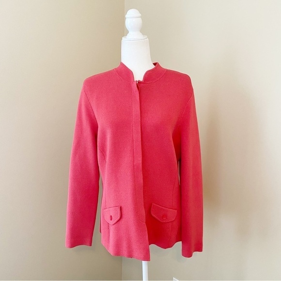 Talbots Silk Blend Button Front Cardigan Jacket - Large - Picture 12 of 12